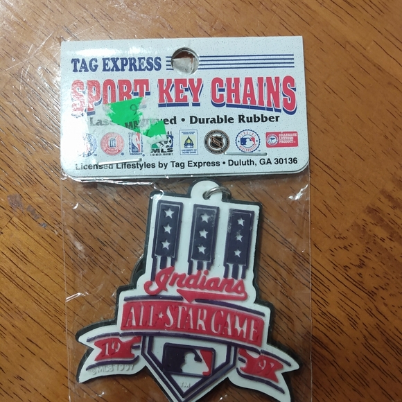 NWT Vintage Cleveland Indians 1997 All Star Game Keychain - Picture 3 of 3